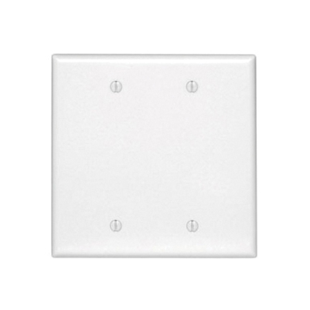 LEVITON Blank 2 Gang Wallplate 80525-W